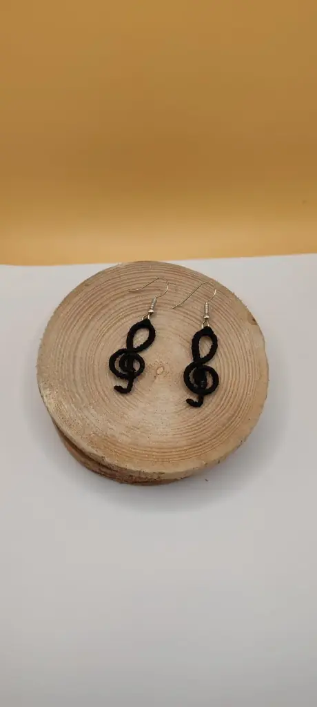 Boucles d'oreilles "clé de sol"