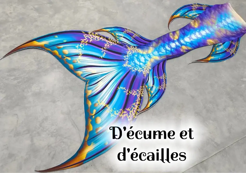 Queue de sirène "Âme Celte" bleue