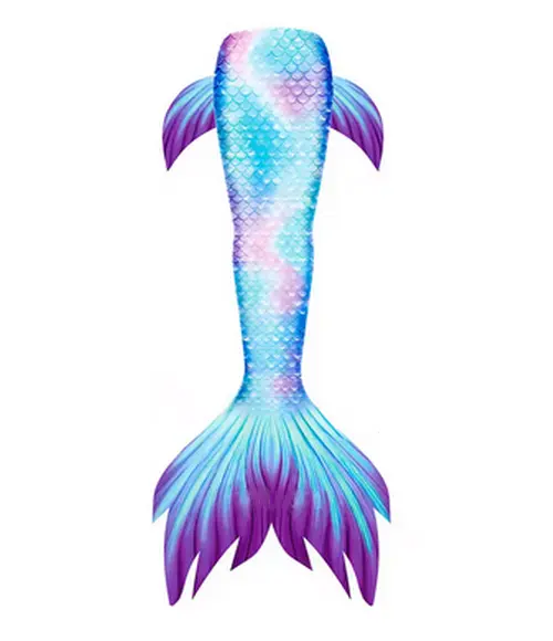 Queue de sirène rayonnement bleu